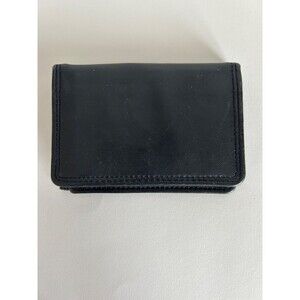 Cambridge Classics Mens Black Leather Bifold Wallet Trifold ID Window Card Holde